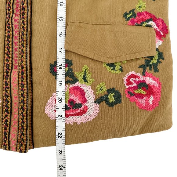 ANTHROPOLOGIE Needlepoint embroidered Bomber Jacket unworn - Picture 8 of 12